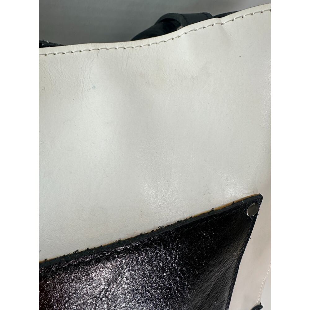 Patricia Nash Colorblock Toscano Large Tote Bag Black Ivory Handbag *No Tassels - Picture 12 of 16